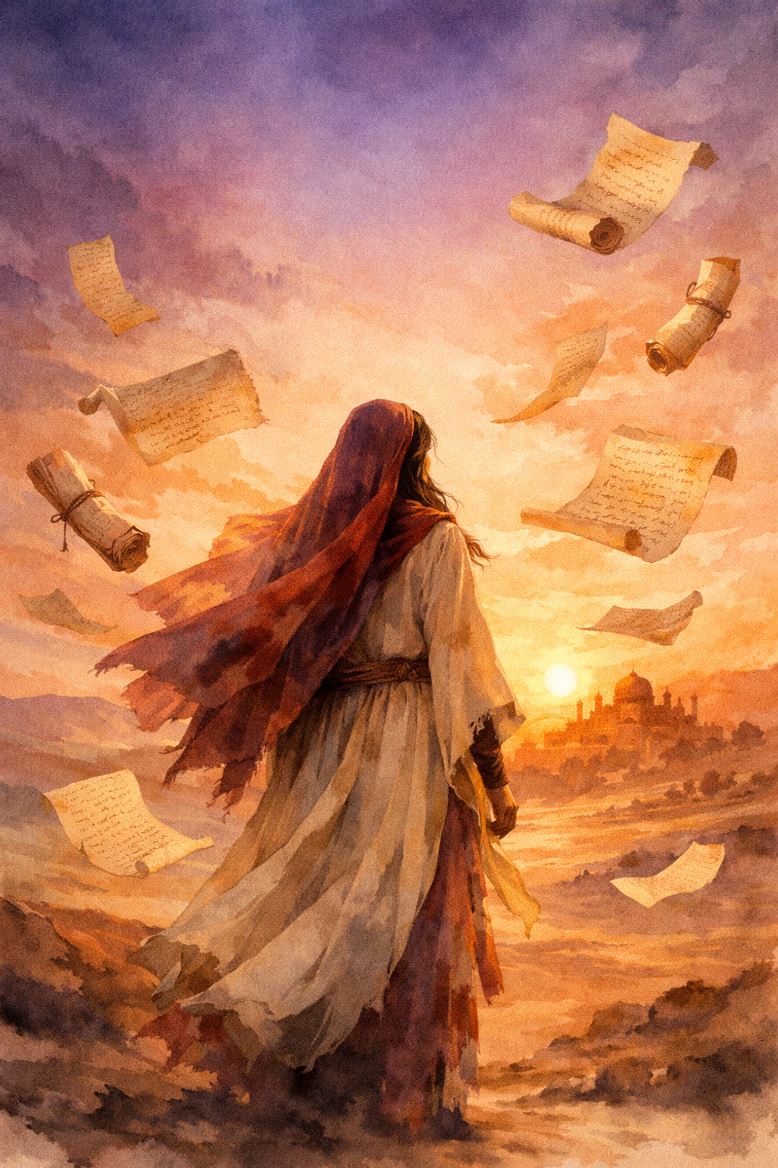 Biblical women in desert landscape illustrating reimagined scripture stories in faith-driven fiction