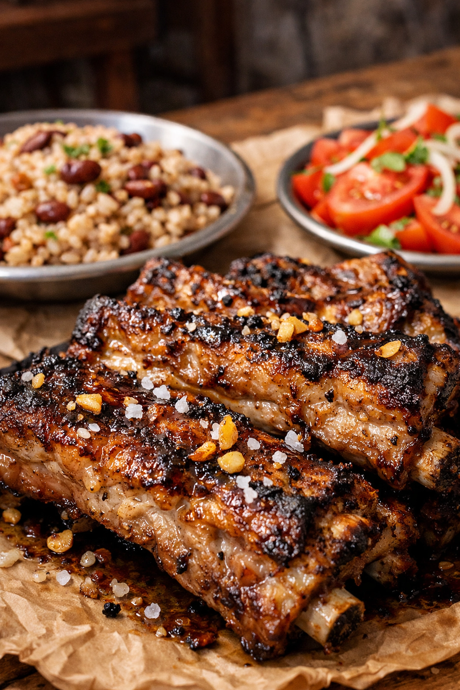 Top 10 Budget Dining Experiences in Lisbon for Your Next Trip 2 Grilled pork ribs at a traditional Lisbon tasca, representing the best cheap eats for budget travelers.