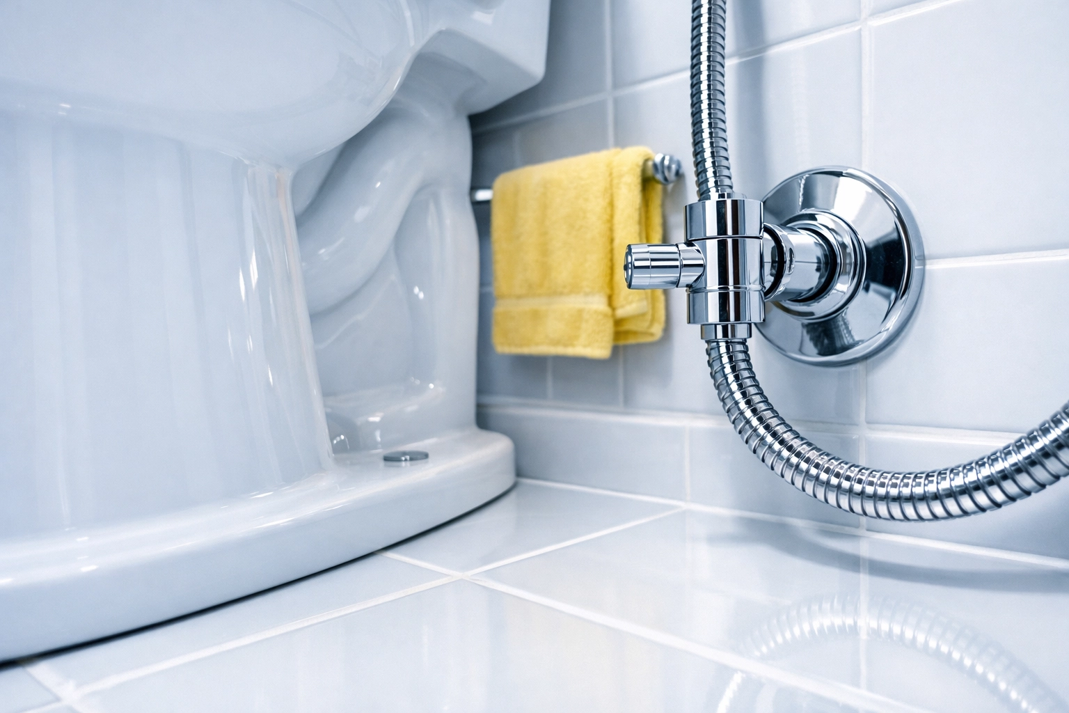 Immaculate bathroom fixtures and grout highlighting the detail of weekly house cleaning Southborough.