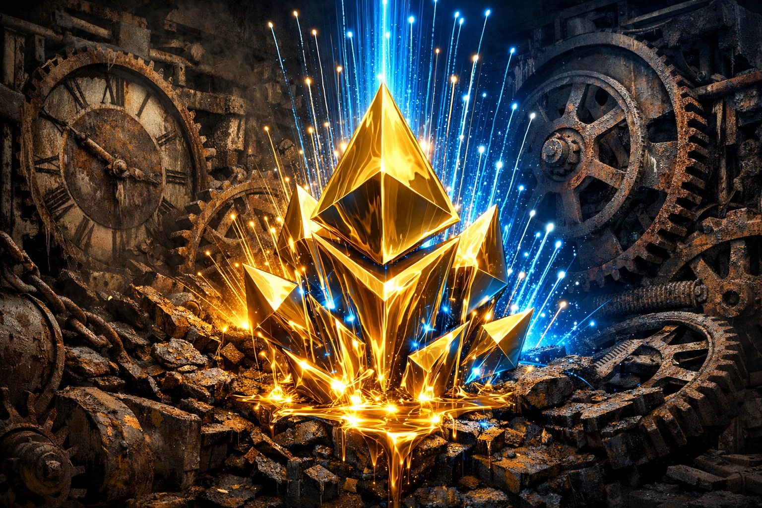 Modern AI-driven payment infrastructure replacing legacy banking systems for efficient finance.