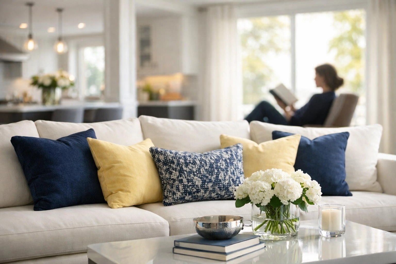 A spotless, relaxing Massachusetts home interior managed by professional house cleaning services in MA.