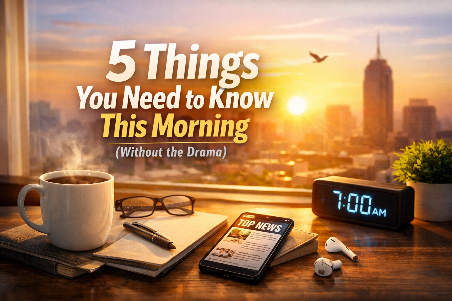 [HERO] 5 Things You Need to Know This Morning (Without the Drama)