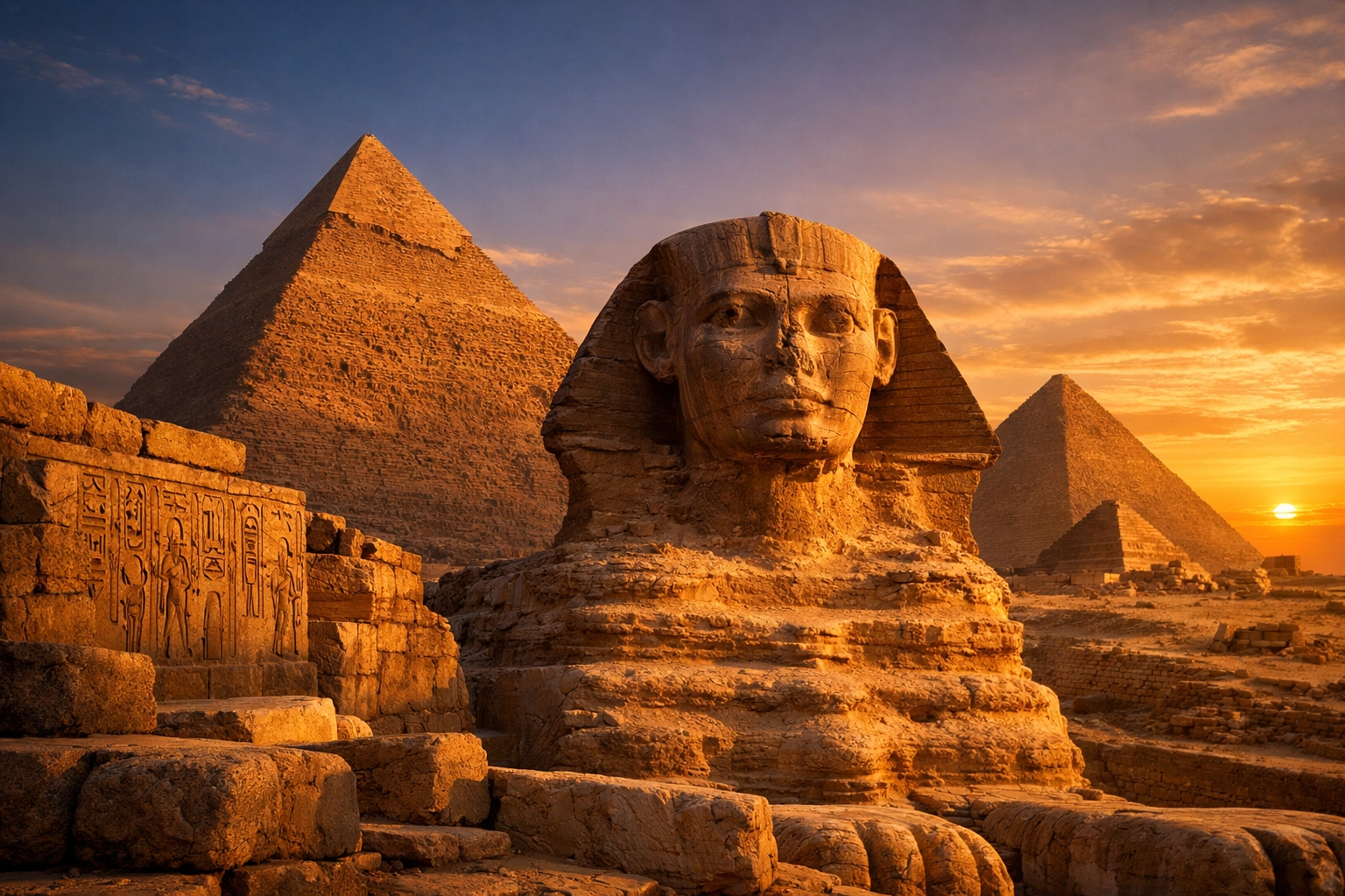 Your Daily Dose of Black Excellence: Breaking News, Ancient History & The Entrepreneurs Rebuilding Our Economic Legacy Ancient Egyptian pyramids and Sphinx showcasing Kemetic Black civilization and genius