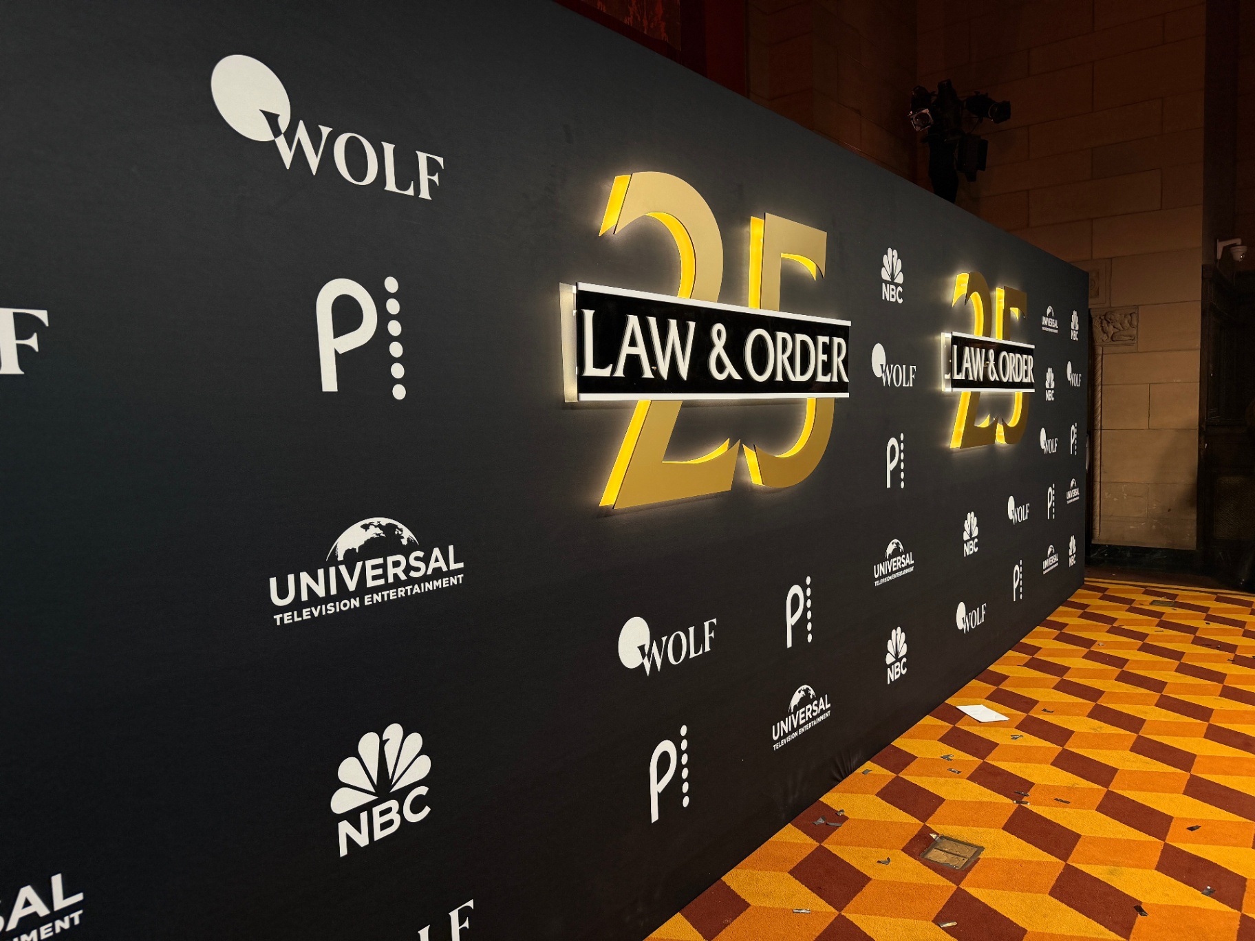 Law & Order 25th Anniversary Step-and-Repeat Backdrop