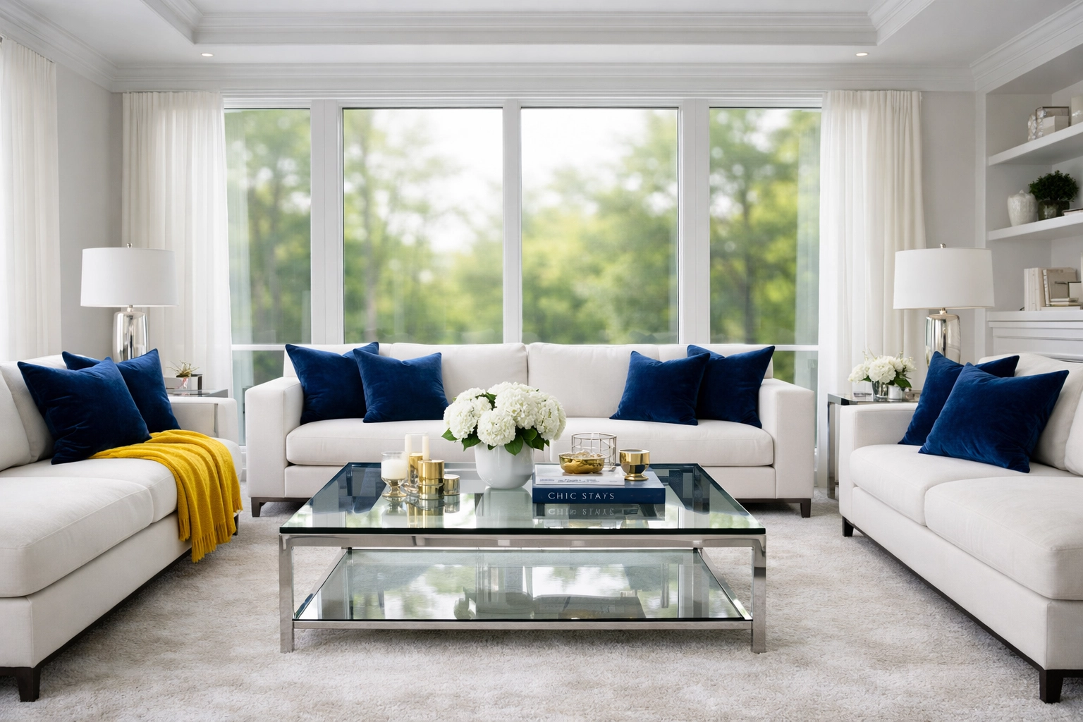A spotless, move-in ready living room highlighting professional Hopkinton luxury cleaning excellence.