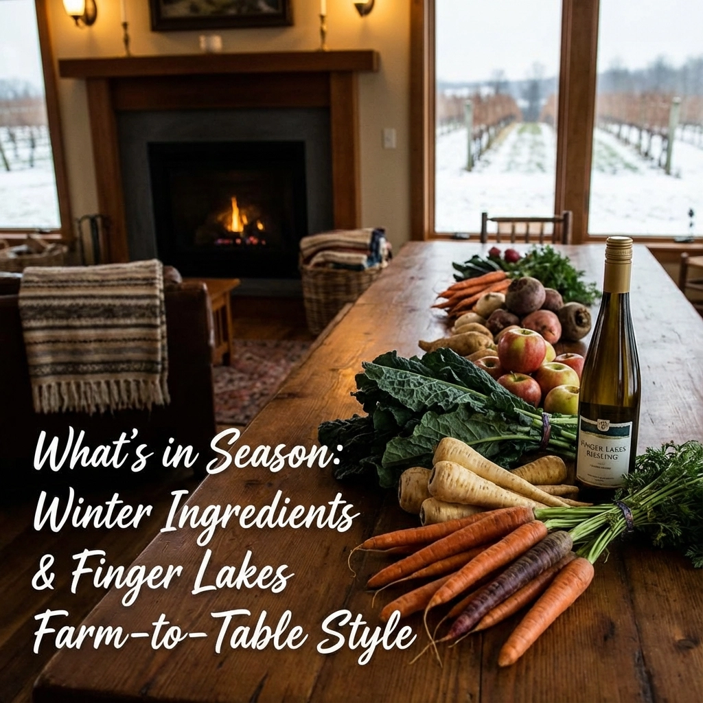 What is in Season: Winter Ingredients; Finger Lakes Farm-to-Table Style