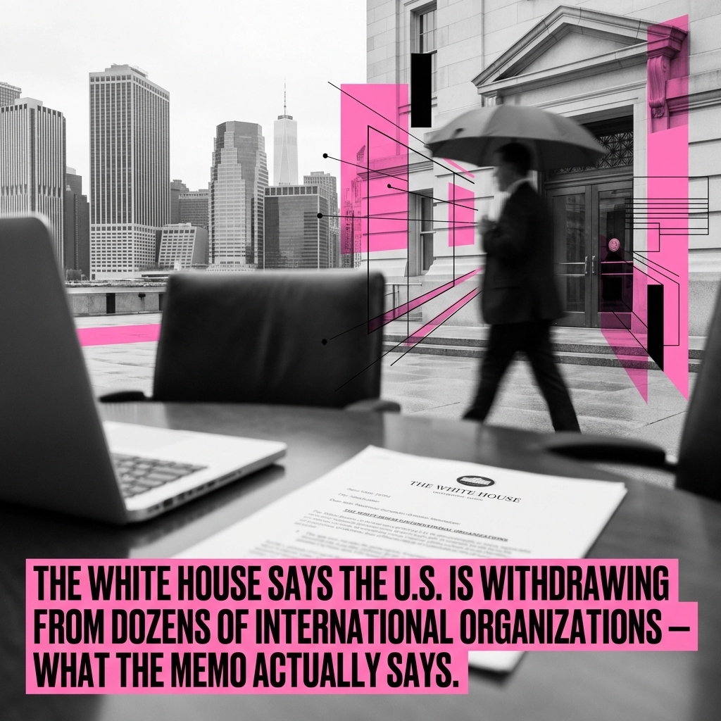 The White House Says the U.S. Is Withdrawing From Dozens of International Organizations , What the Memo Actually Says