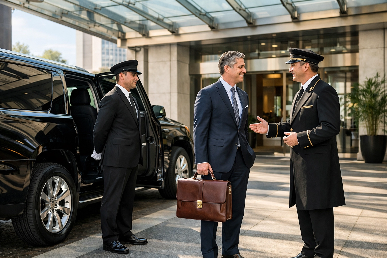 Premium corporate travel logistics with executive chauffeur and luxury concierge services.