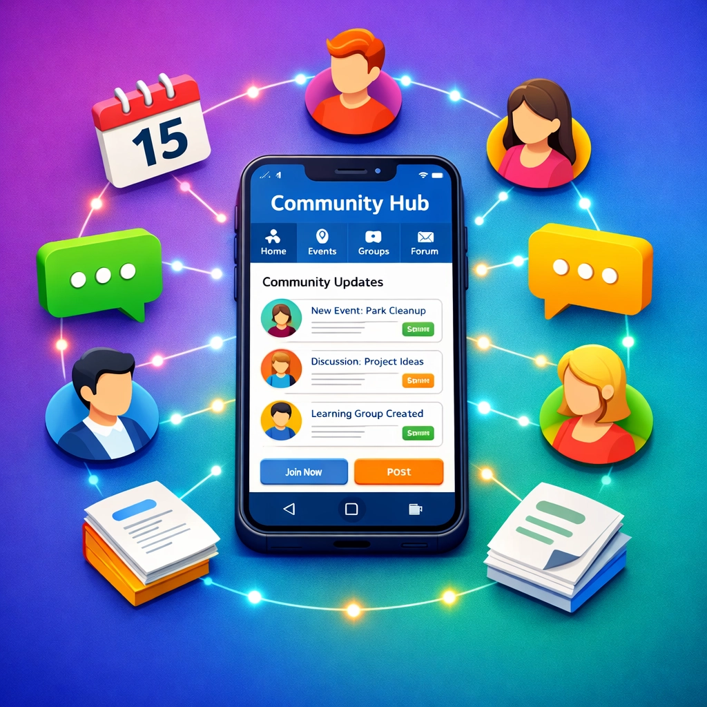 Social media community hub converting engagement into business leads for small businesses