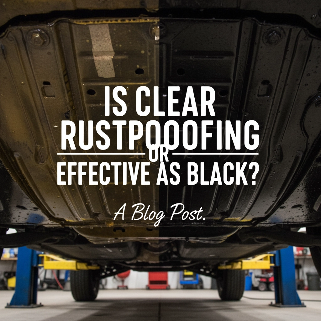 Is clear rustproofing as effective as black?