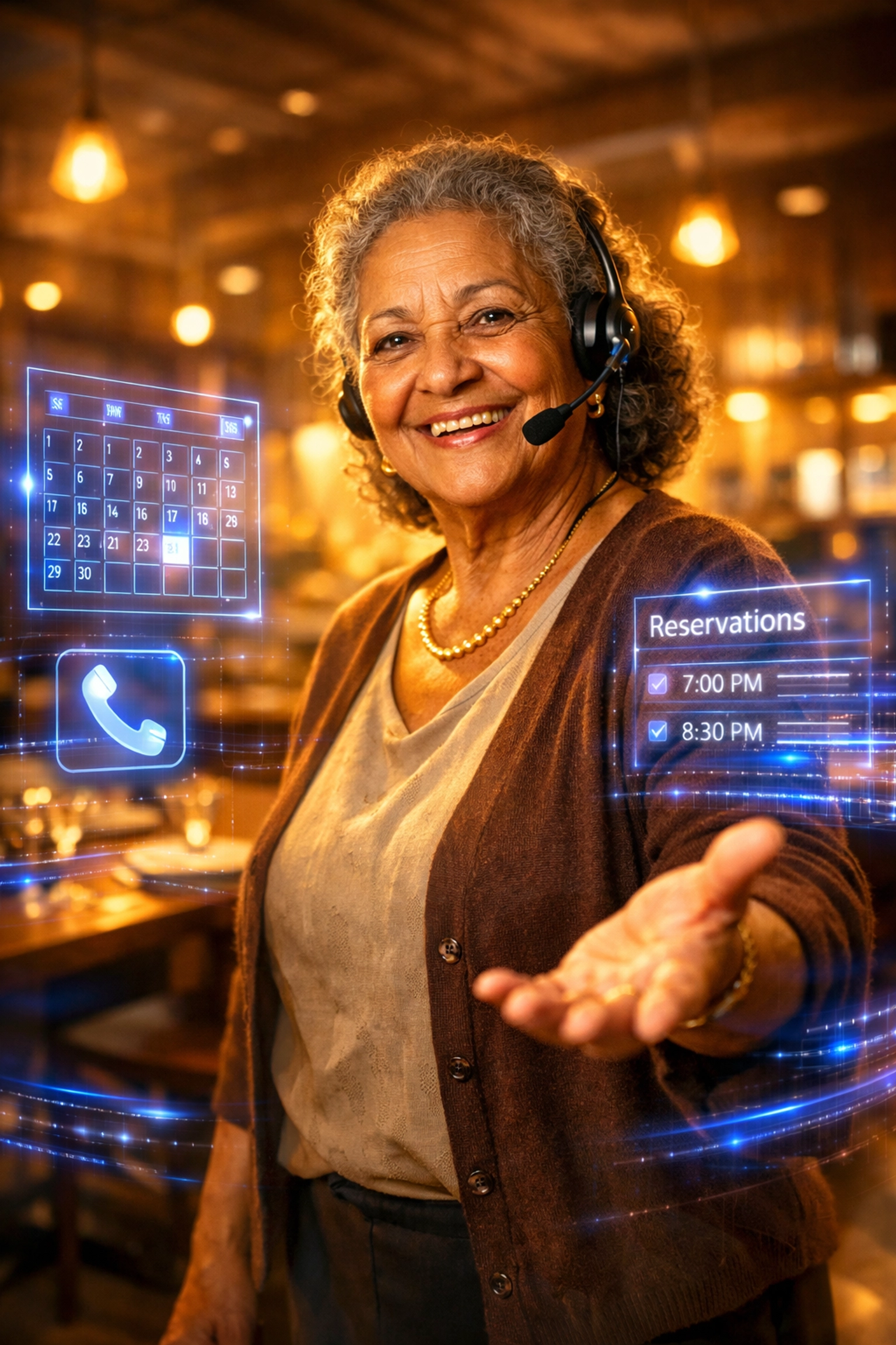 Selma AI voice assistant for Fogo de Chão restaurant combining hospitality with technology