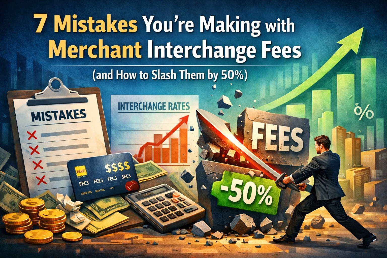 [HERO] 7 Mistakes You’re Making with Merchant Interchange Fees (and How to Slash Them by 50%)