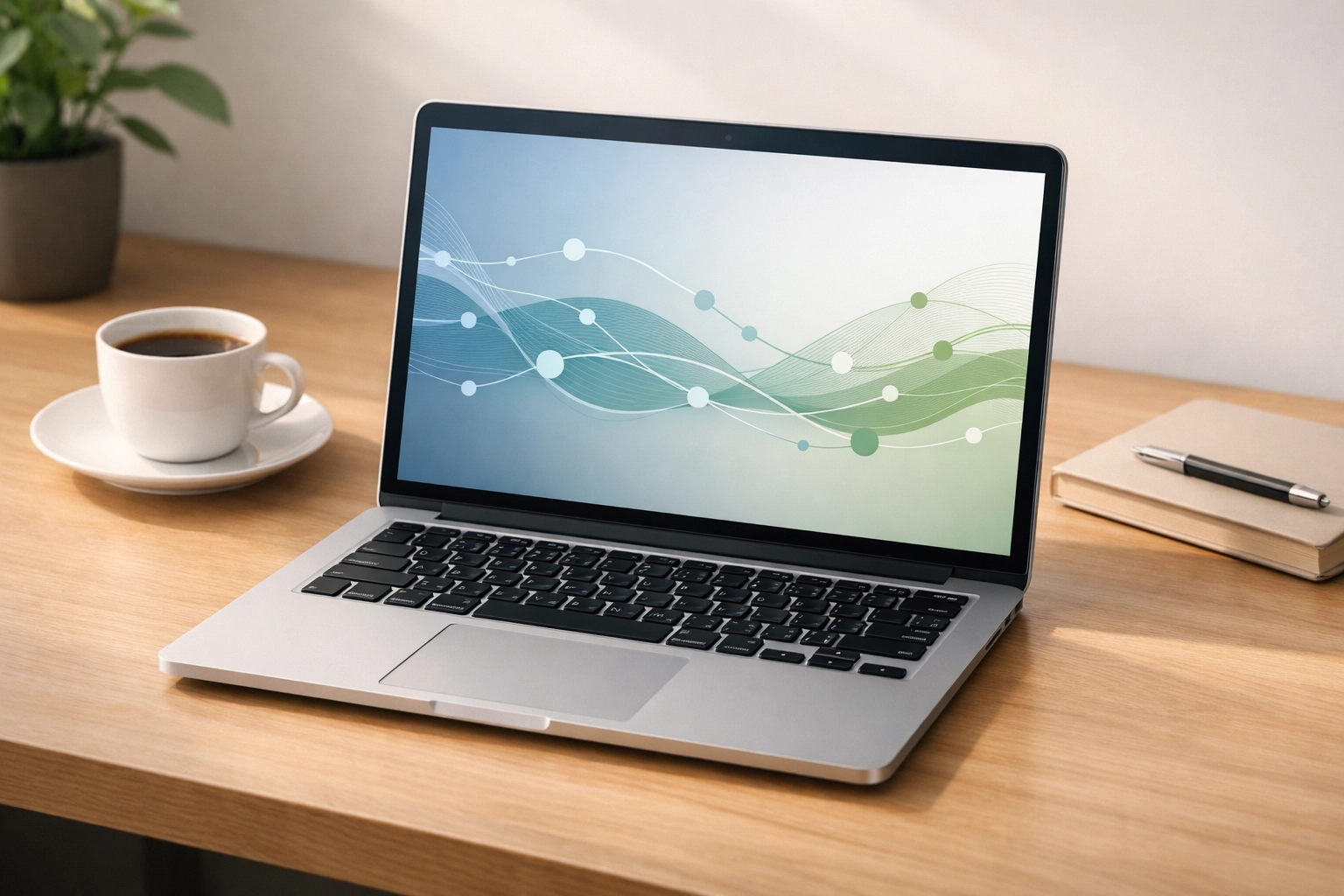 AI workflow automation tools on laptop for small business website maintenance and updates