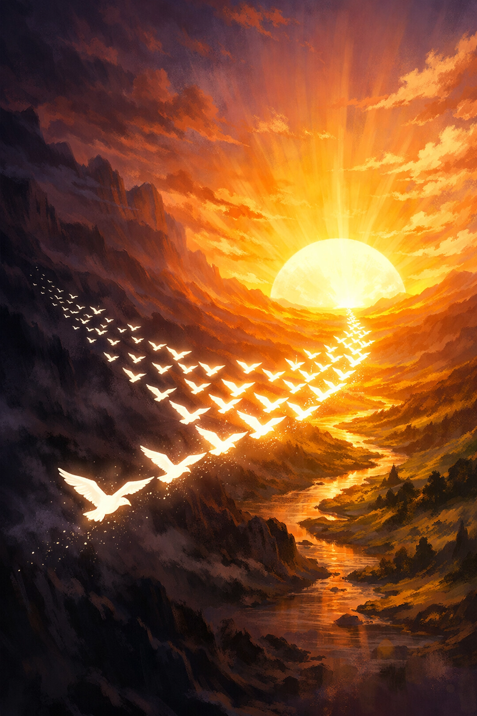 Flock of birds representing a clean email list migration for better inbox deliverability.