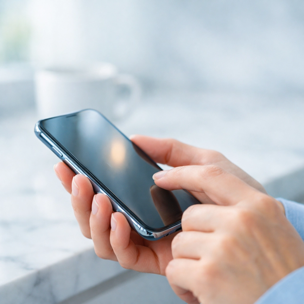 Receiving a same day loan in Canada via Interac e-Transfer on a smartphone at home.