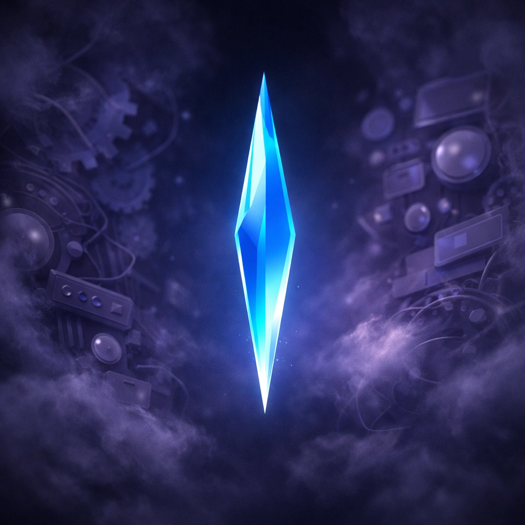 A focused shard of light representing precision in invisible disabilities and technology solutions.