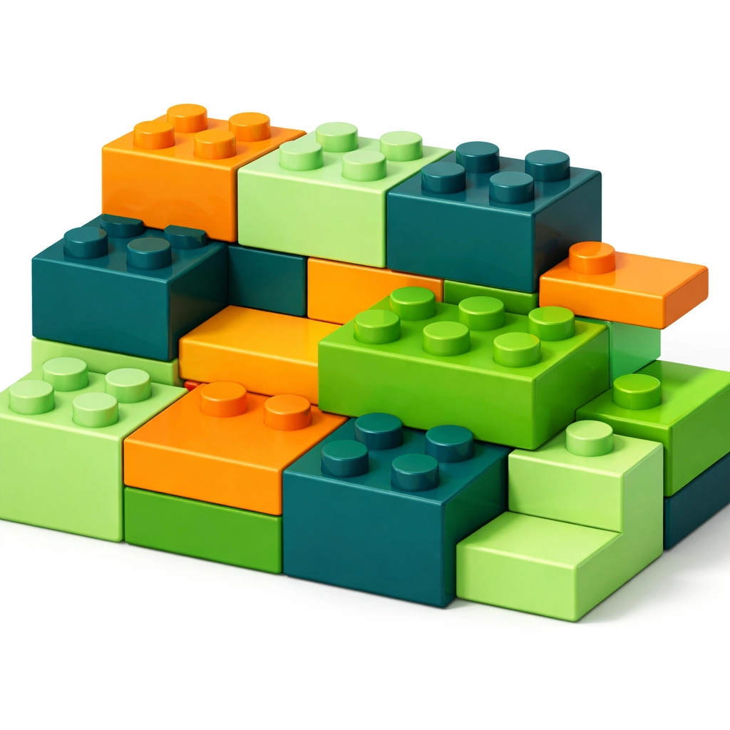 Fourteen integrated life skills building blocks forming a strong foundation for children