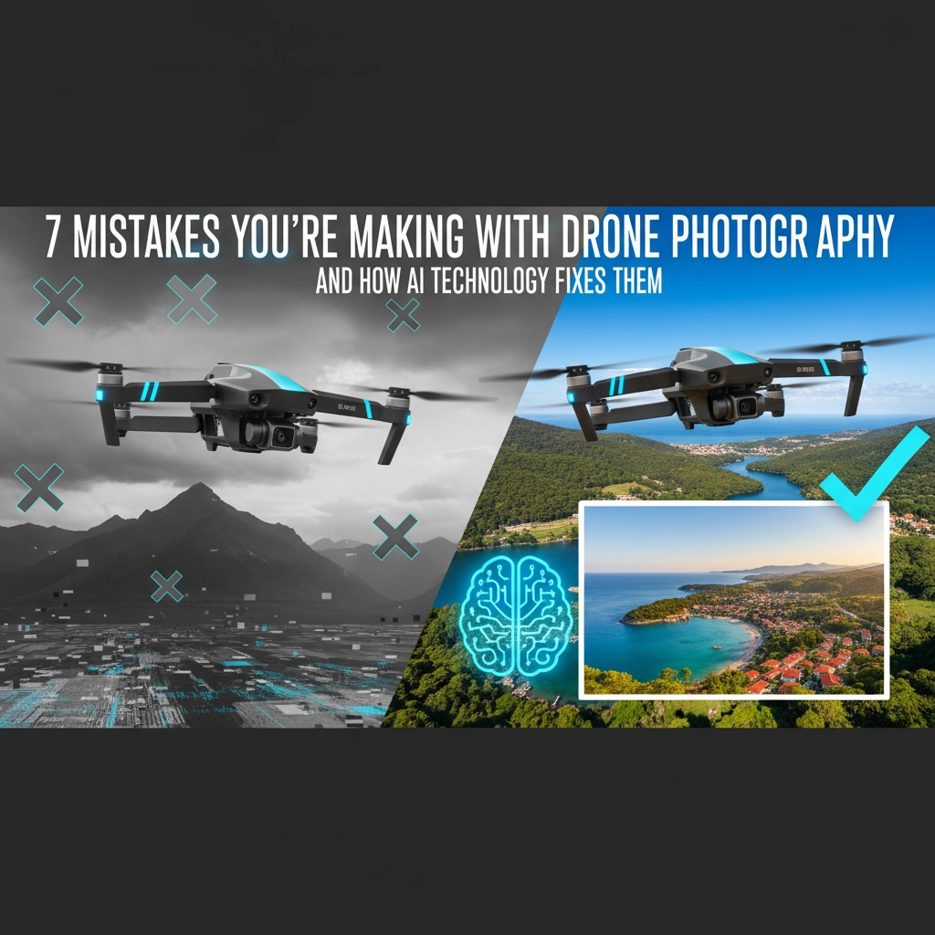 7 Mistakes You Are Making with Drone Photography (and How AI Technology Fixes Them)