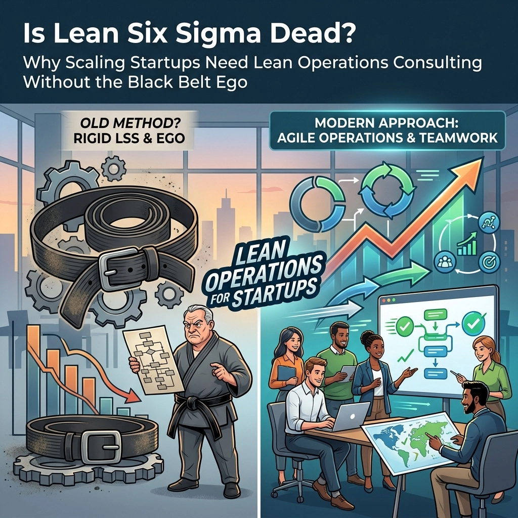 [HERO] Is Lean Six Sigma Dead? Why Scaling Startups Need Lean Operations Consulting Without the Black Belt Ego