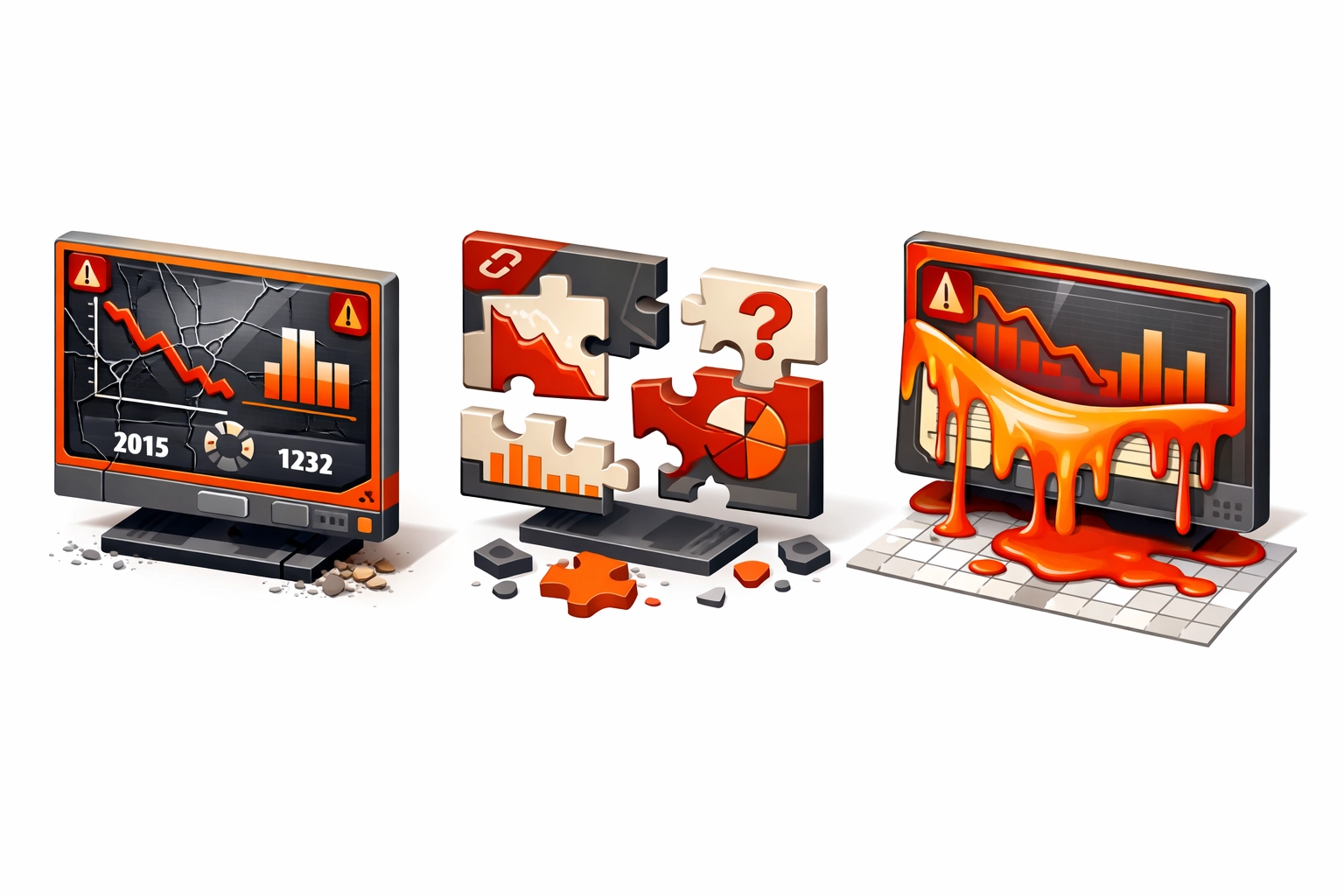 Three signs of dashboard rot: stale data, missing context, and manual spreadsheet exports