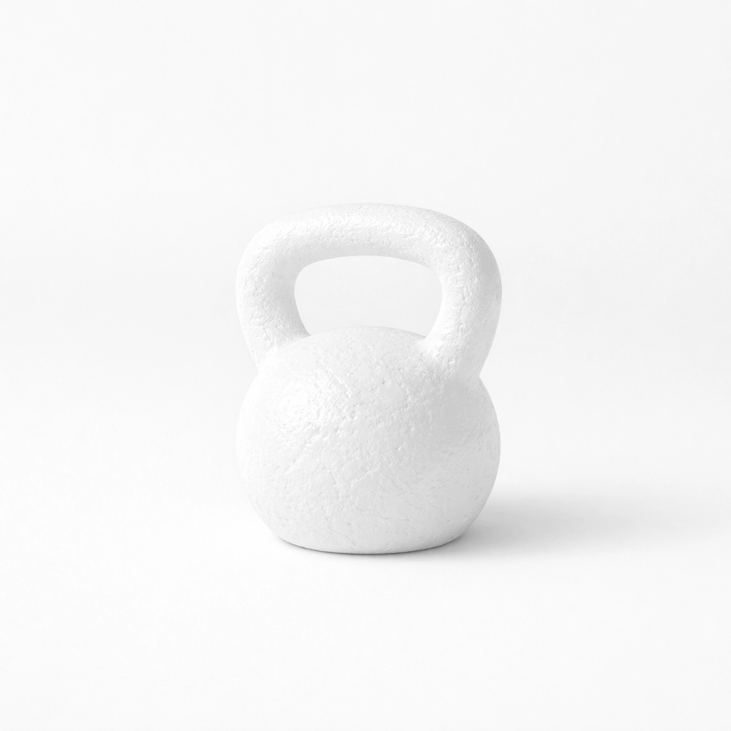 Minimalist cast-iron kettlebell representing the mental grit and strength needed for high-stakes tactical fitness.