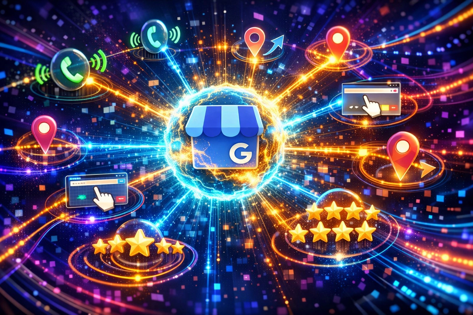 Behavioral signals network driving local map pack rankings