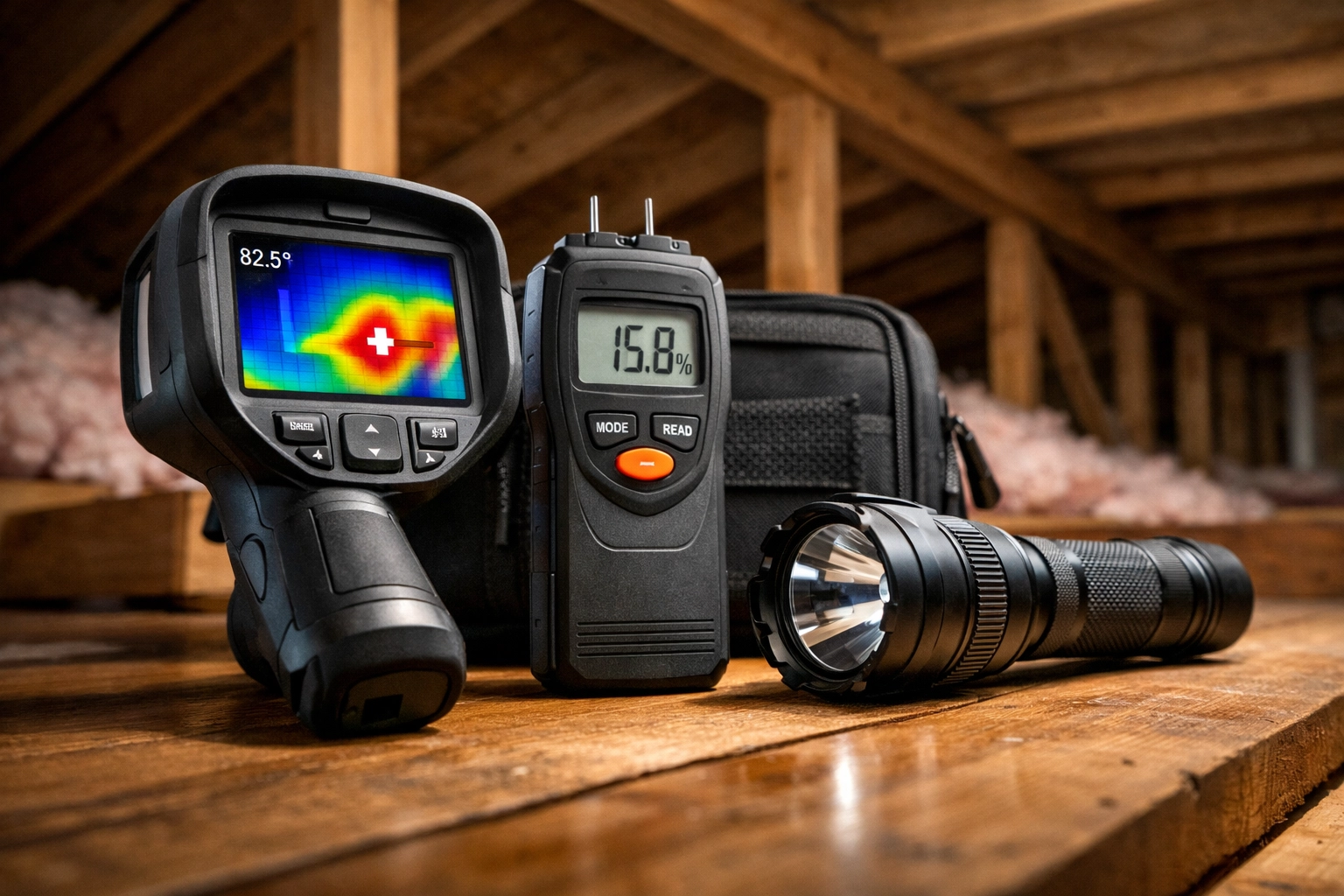 Professional inspection tools ensuring a safe sight-unseen home purchase for military families at Offutt AFB.