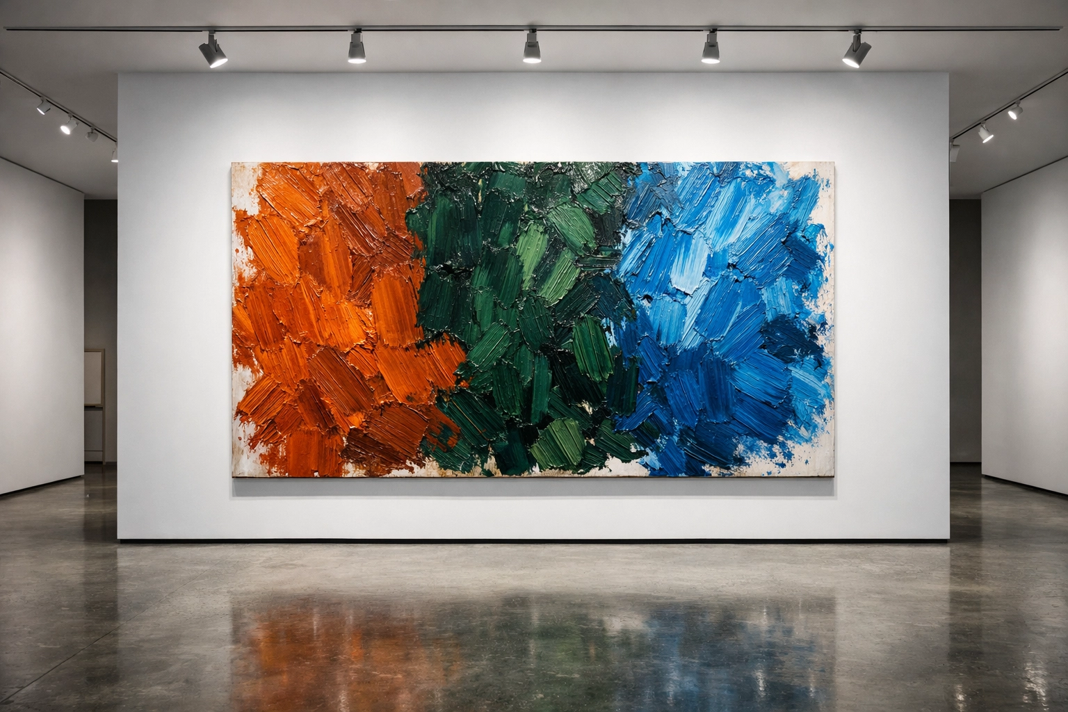 Zoo animal art displayed in a modern gallery as a creative branding and fundraising strategy.