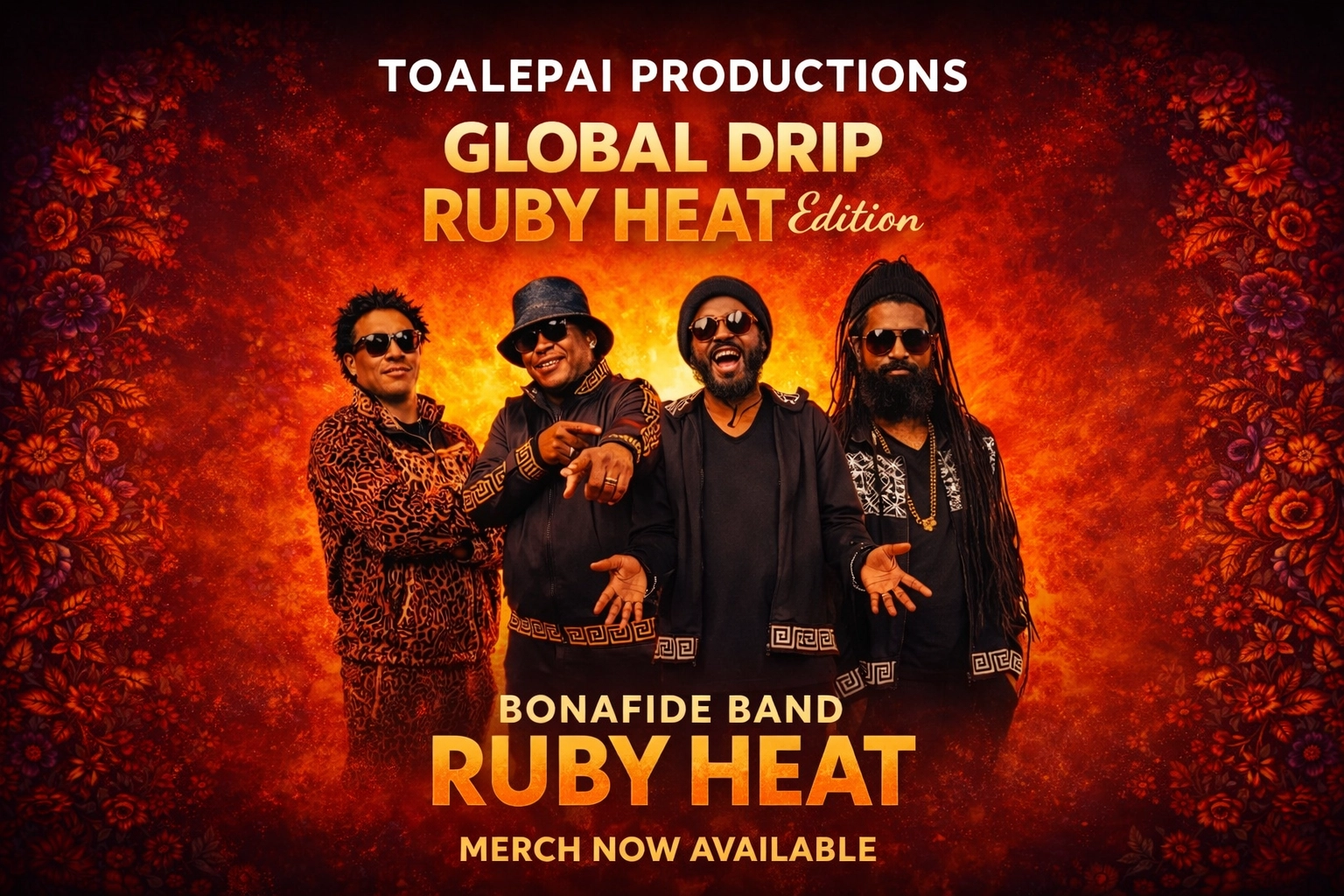 [HERO] Ruby Heat Poster — Bonafide Band New Music Drop