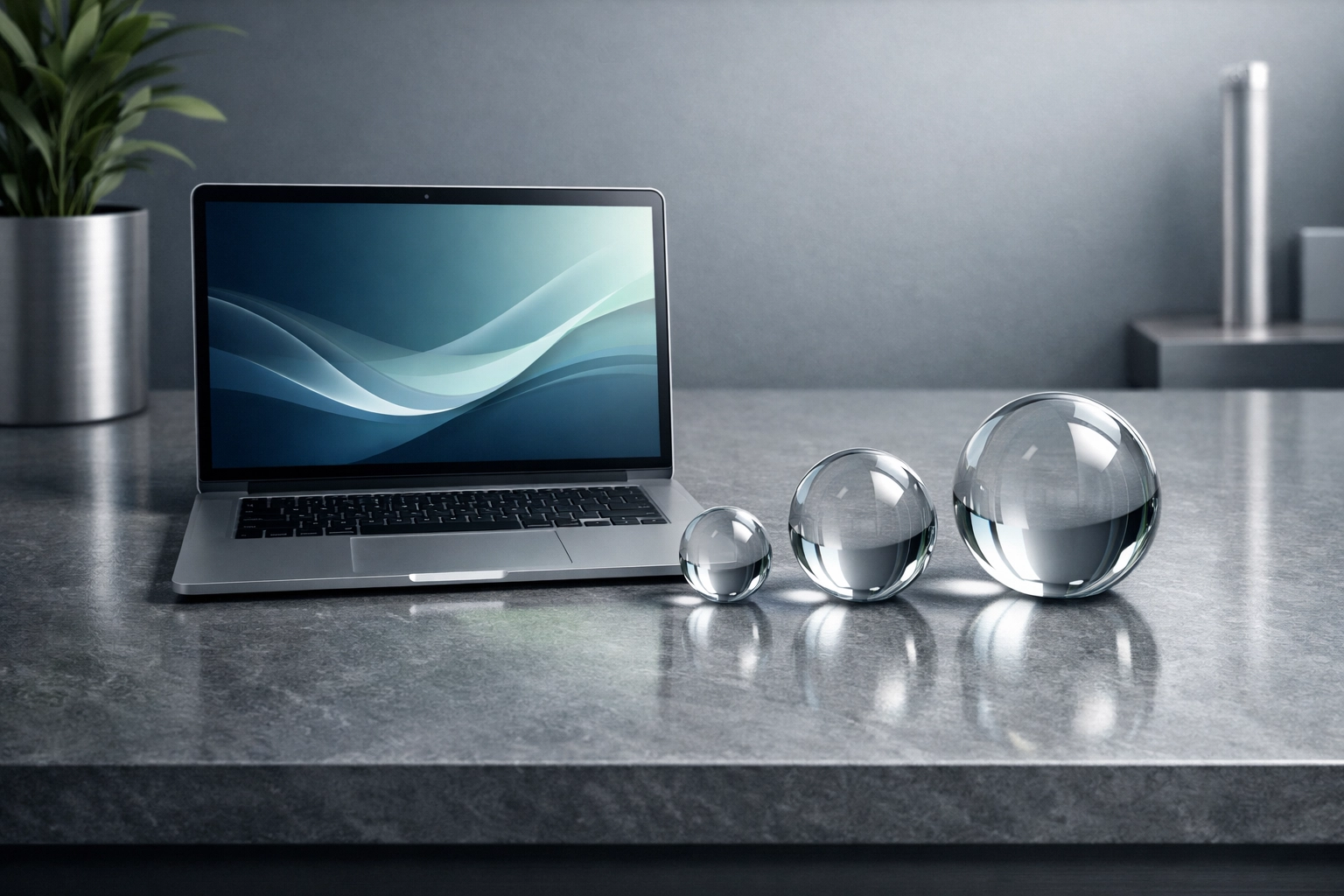 A modern workspace showing the simple application process for a payday loan online in Alberta.