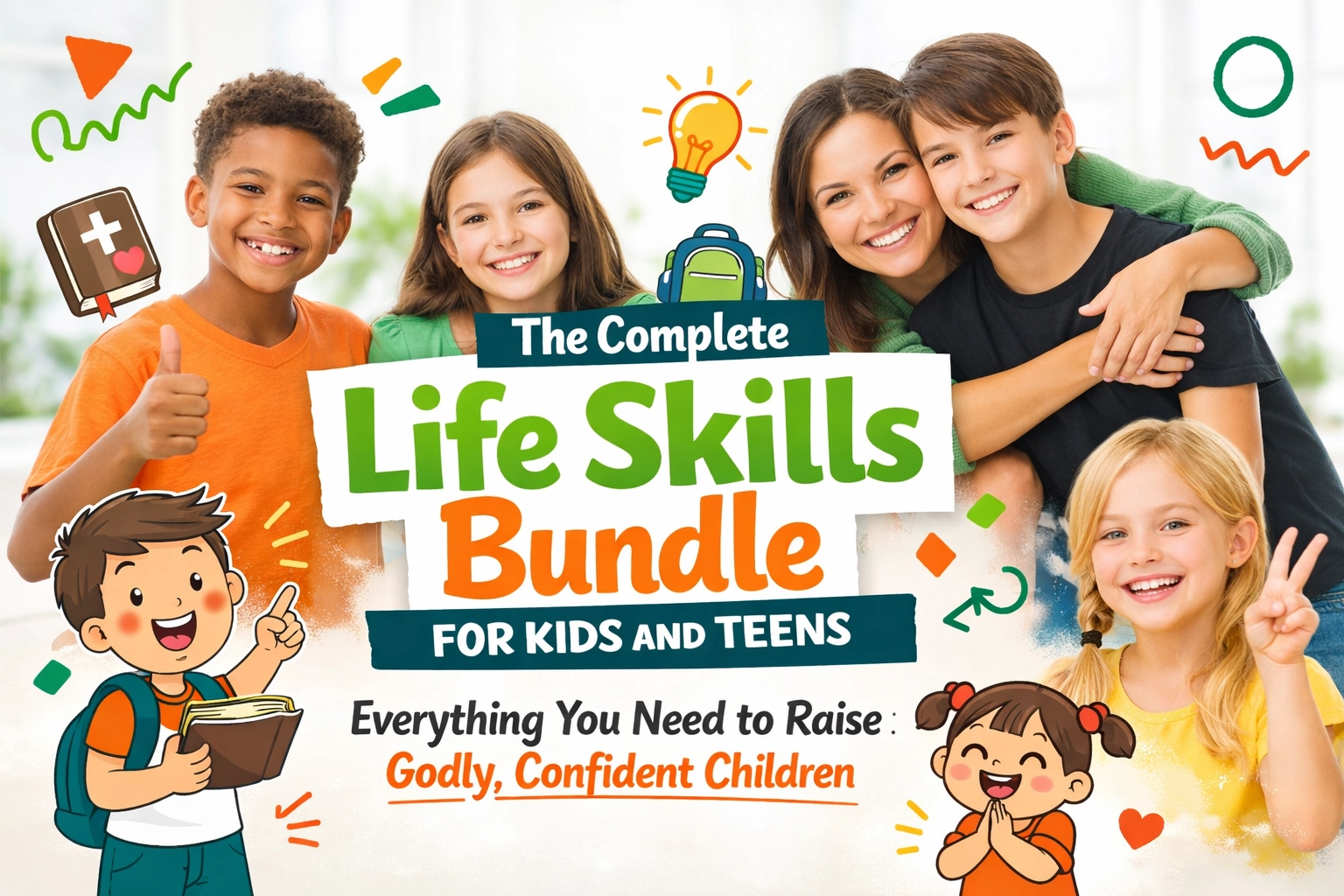 The Complete Life Skills Bundle for Kids and Teens: Everything You Need to Raise Godly, Confident Children