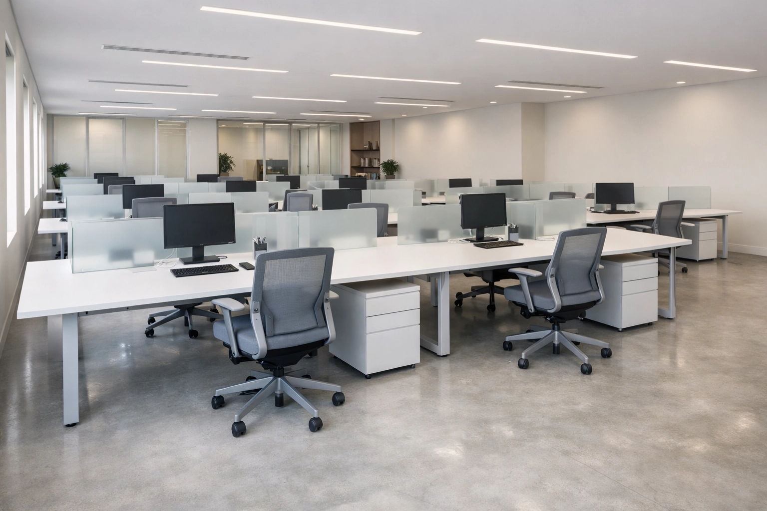 Scalable modern office workspace for growing Georgia tax service bureau operations.