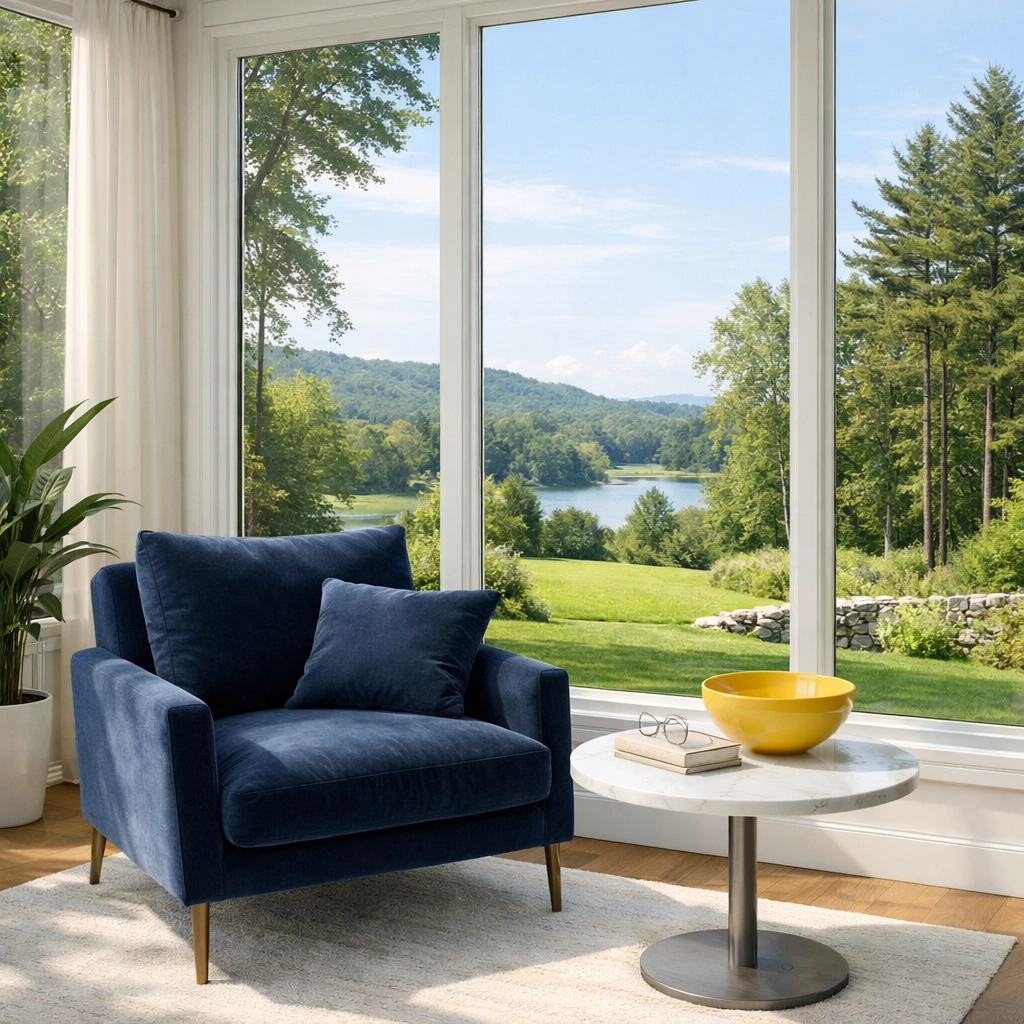 Spotless sun-drenched sunroom highlighting premium weekly house cleaning services for Weston homeowners.