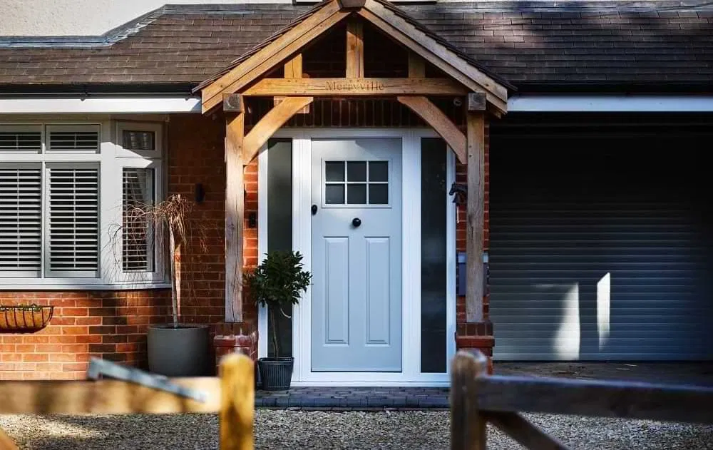 Modern composite door installation by BS15Doors