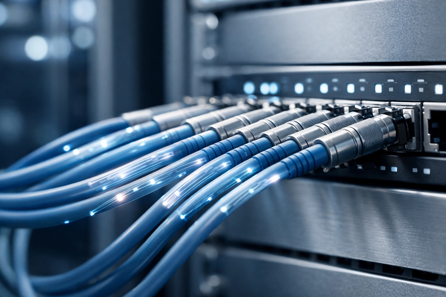 Network fiber optic cables supporting high-bandwidth ERO tax return transmission