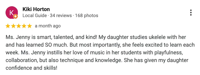 Parent Testimonial on Music Progress