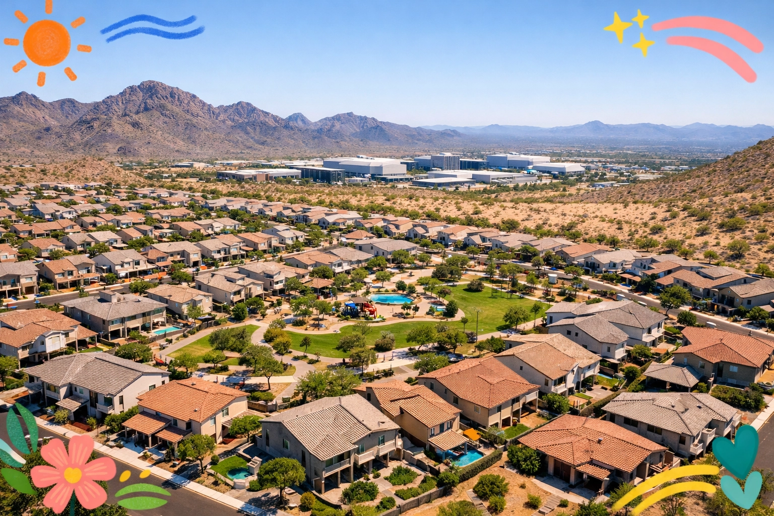 Modern master-planned homes in North Peoria 85383 near the Peoria Innovation Core.