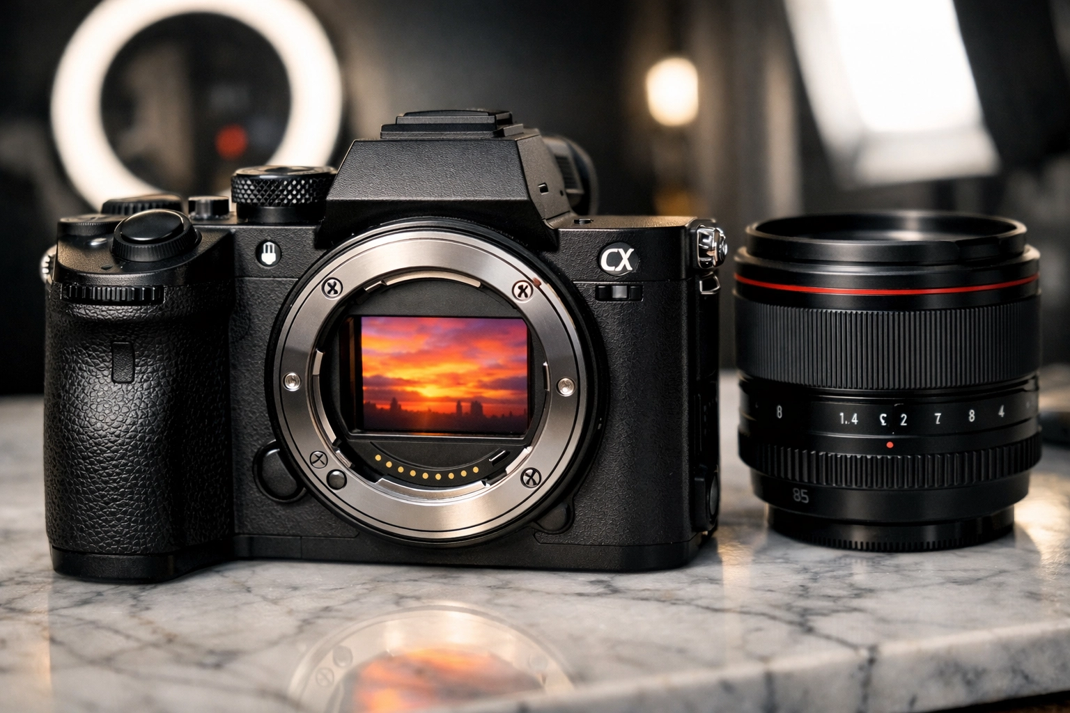 Close-up of professional camera gear used by a commercial photographer in Miami for technical precision.