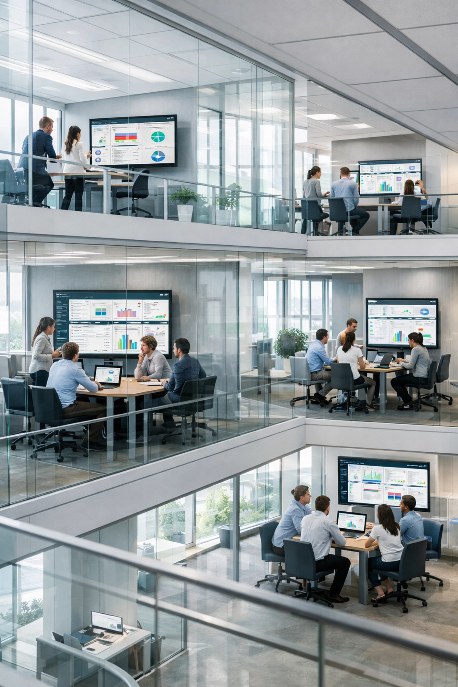 Enterprise ServiceNow platform implementation across multiple workspaces showing scalability and growth