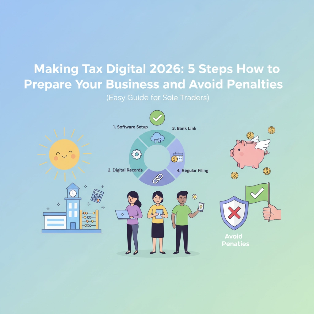 Making Tax Digital 2026: 5 Steps How to Prepare Your Business and Avoid Penalties (Easy Guide for Sole Traders)