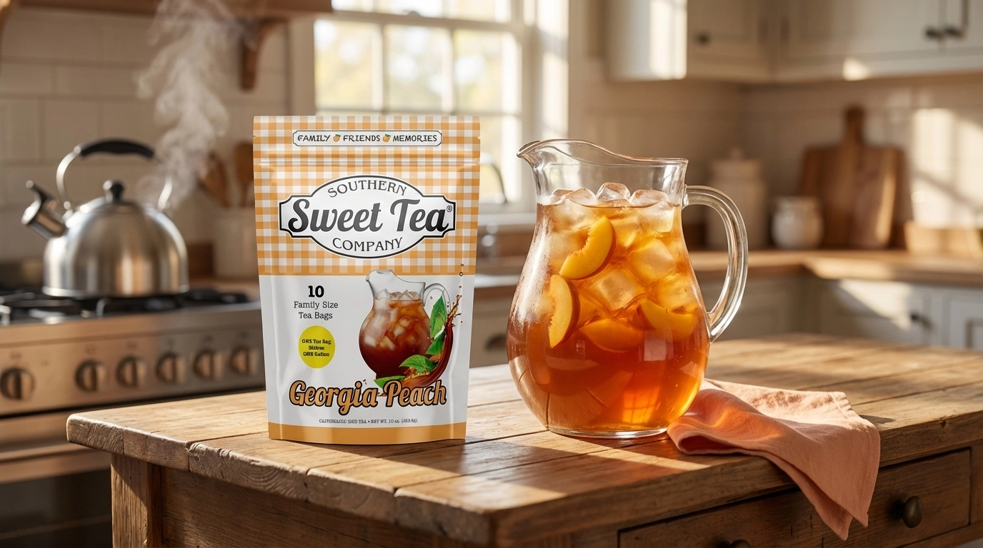 Southern Sweet Tea Company Georgia Peach Family-Size Iced Tea Bags
