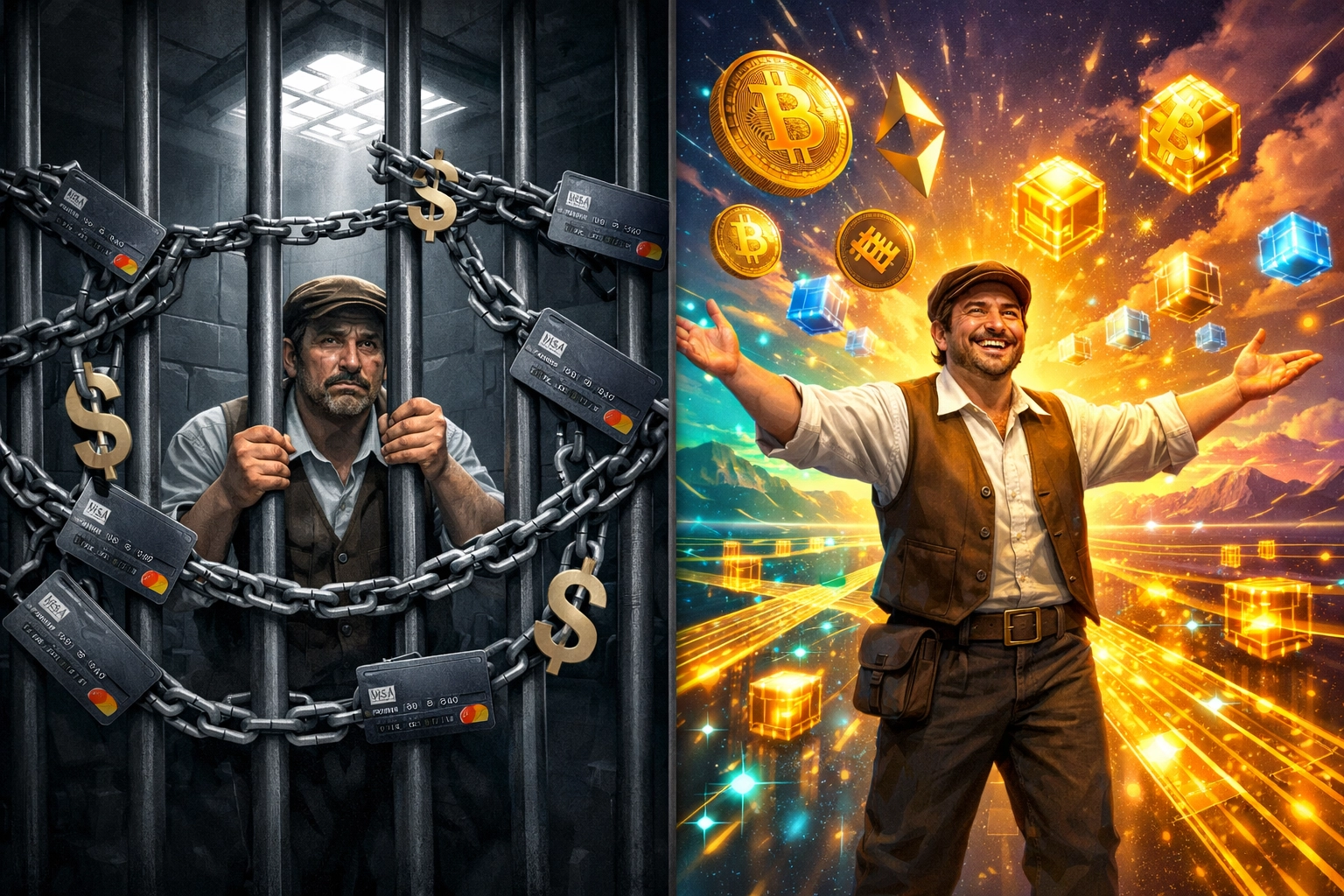 Merchant freedom comparison: traditional payment processing chains vs cryptocurrency liberation