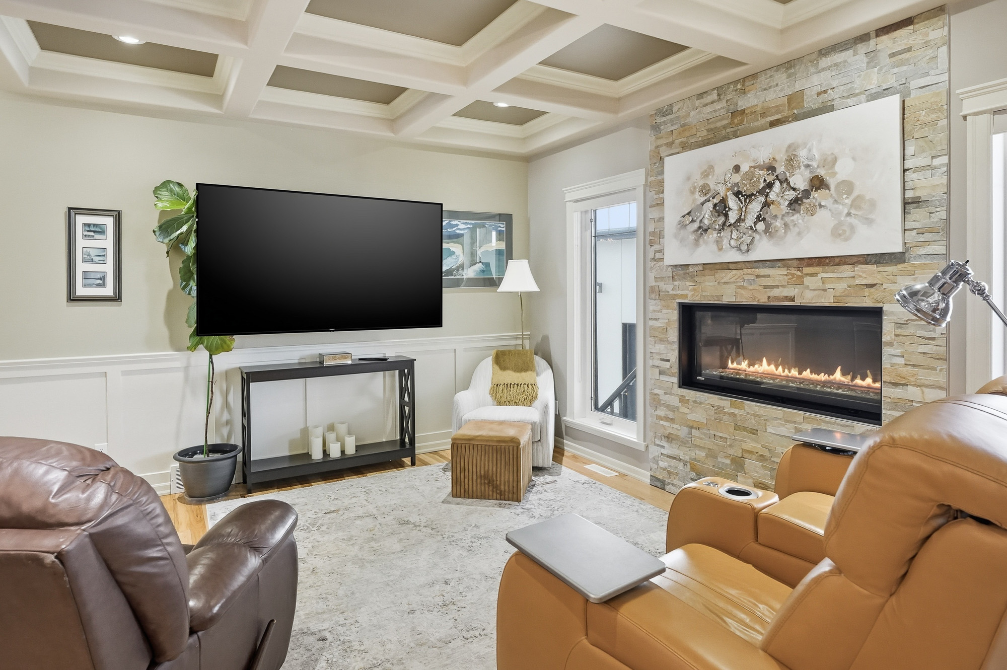 Bright, modern living room