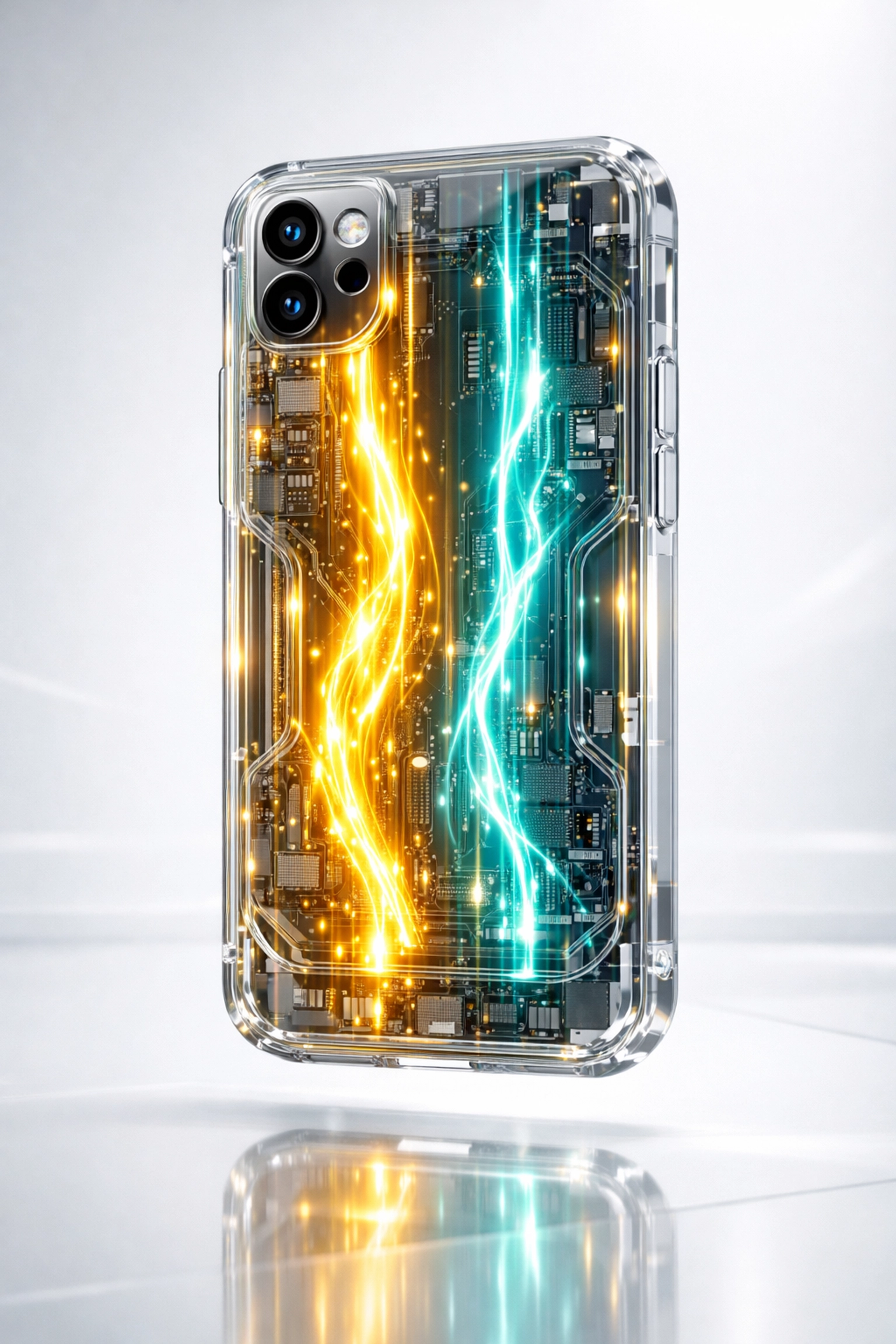 High-performance mobile design showing fast data flow for optimized Florida website design and speed.