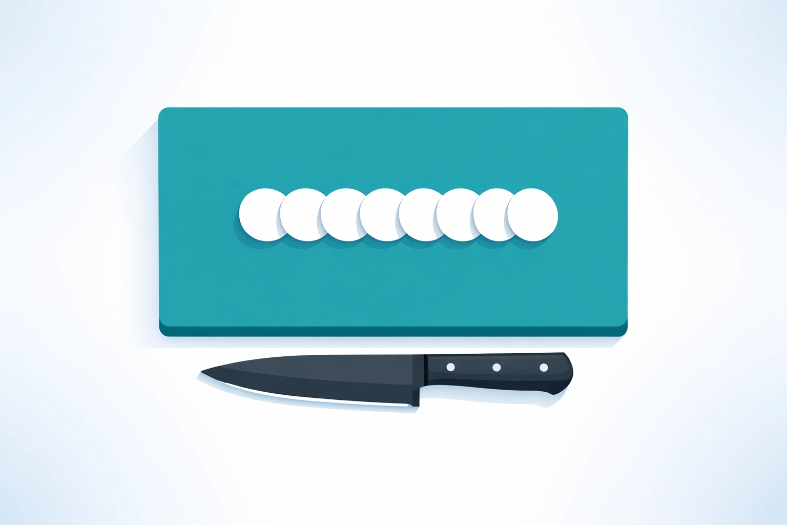 Organized kitchen prep station showing 5S lean principles for process improvement and efficiency.