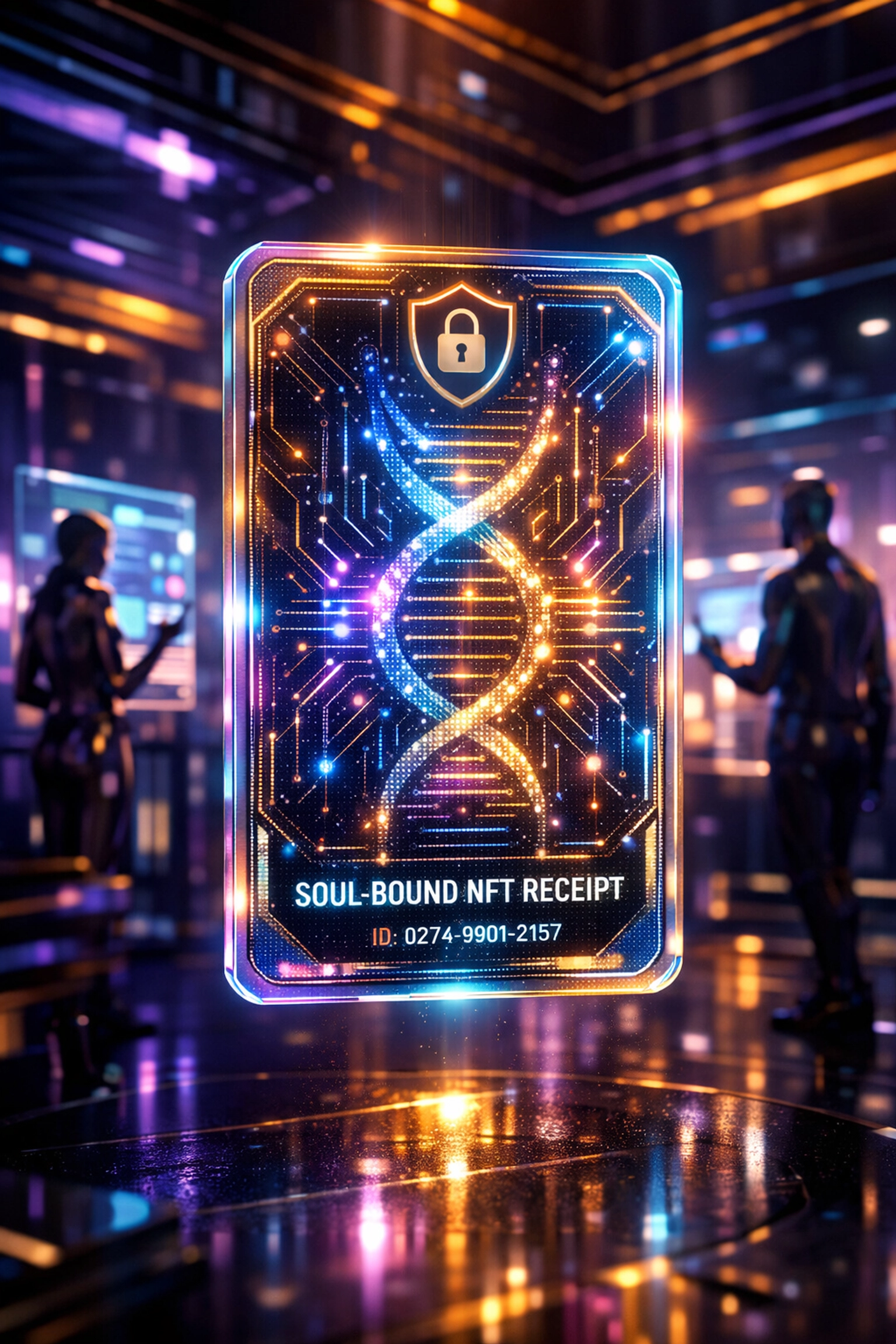 Secure NFT digital receipt for metaverse transactions powered by Larecoin AI blockchain payments.