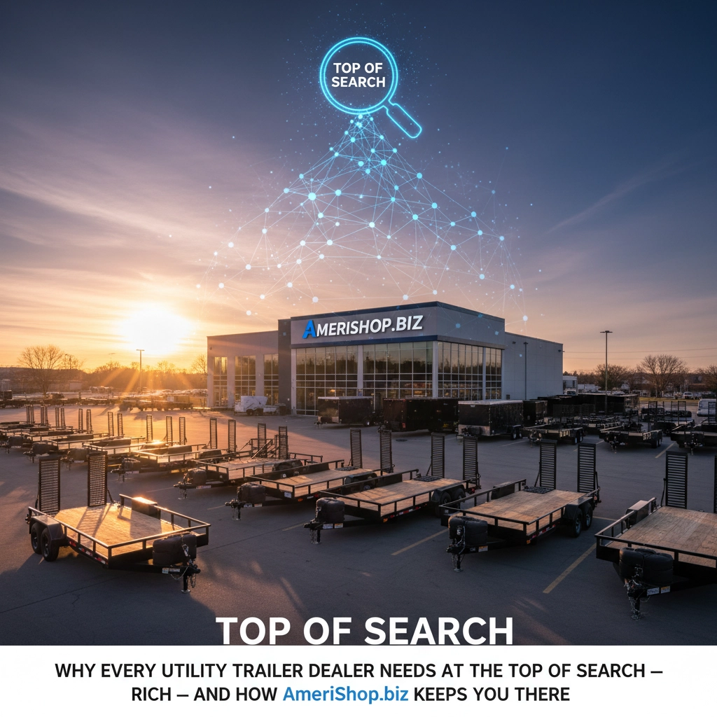 Why Every Utility Trailer Dealer Needs to Be at the Top of Search : And How AmeriShop.biz Keeps You There