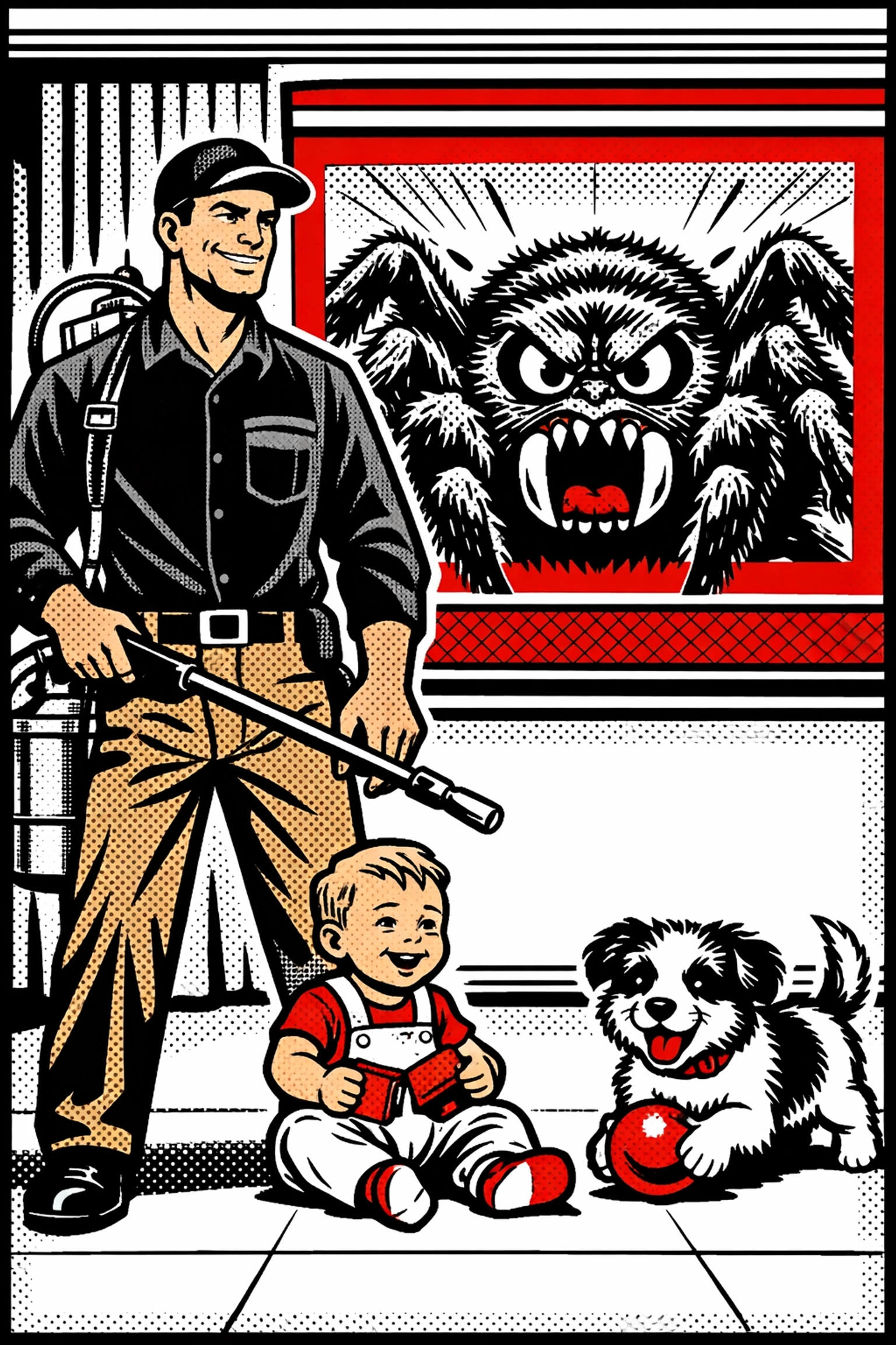 Pet-friendly pest control in Jasper AL safe for kids and pets while blocking spiders.