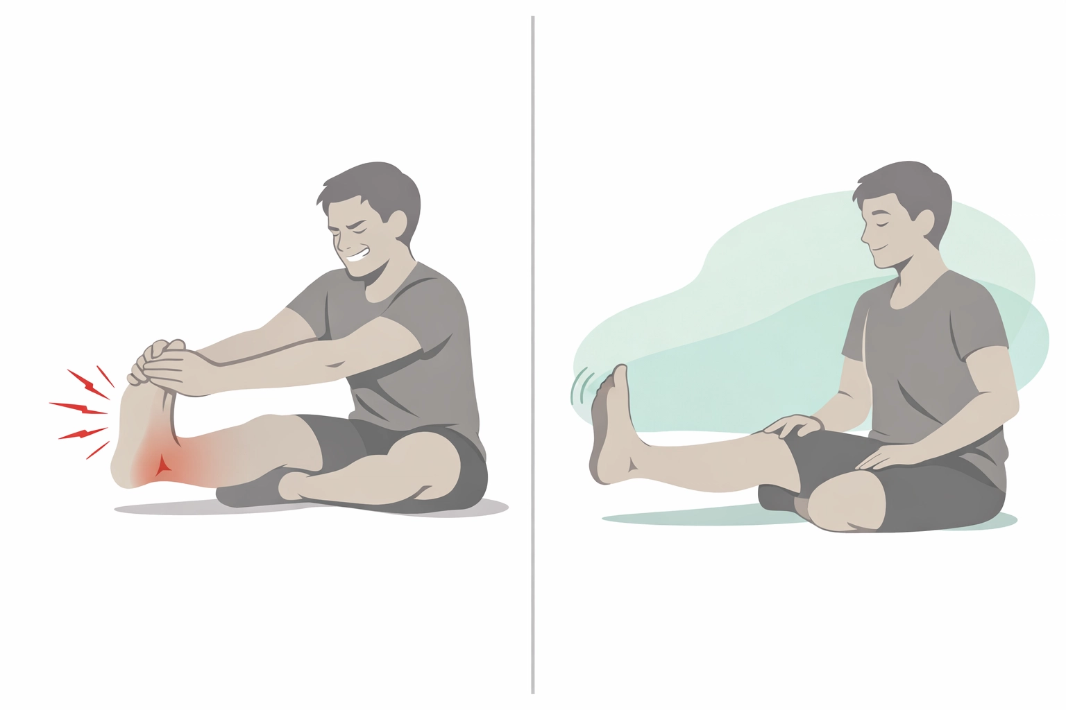 Comparison of painful hamstring stretch versus gentle nerve glide for sciatica