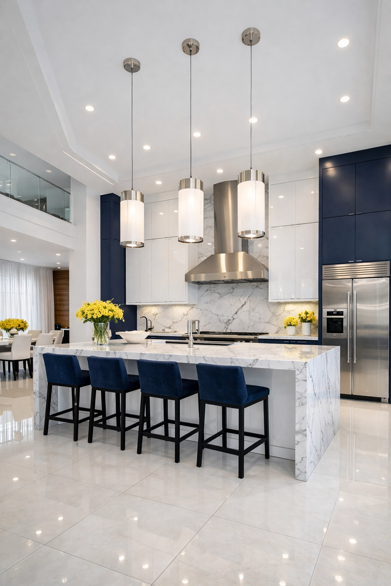 Spotless contemporary kitchen in Ashby MA following a ninja-level house cleaning service.